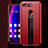 Huawei Honor V20用シリコンケース ソフトタッチラバー レザー柄 Q01 ファーウェイ レッド