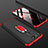 Huawei Honor V20用ハードケース プラスチック 質感もマット 前面と背面 360度 フルカバー P01 ファーウェイ レッド・ブラック