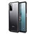 Huawei Honor V30 5G用極薄ケース クリア透明 プラスチック 質感もマットU01 ファーウェイ ブラック