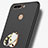 Huawei Honor V9用ハードケース プラスチック 質感もマット アンド指輪 A02 ファーウェイ ブラック