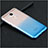 Huawei Honor V9 Play用極薄ソフトケース グラデーション 勾配色 クリア透明 ファーウェイ ネイビー