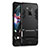 Huawei Honor V9 Play用ハイブリットバンパーケース スタンド プラスチック 兼シリコーン ファーウェイ ブラック