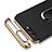 Huawei Honor View 10用ケース 高級感 手触り良い メタル兼プラスチック バンパー アンド指輪 ファーウェイ ブラック