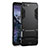 Huawei Honor View 10用ハイブリットバンパーケース スタンド プラスチック 兼シリコーン ファーウェイ ブラック