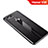 Huawei Honor View 20用シリコンケース ソフトタッチラバー レザー柄 M01 ファーウェイ ブラック