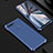 Huawei Honor View 20用ケース 高級感 手触り良い メタル兼プラスチック バンパー M01 ファーウェイ ネイビー