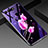 Huawei Honor View 20用ハイブリットバンパーケース プラスチック 鏡面 花 カバー K01 ファーウェイ ピンク