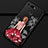 Huawei Honor View 20用シリコンケース ソフトタッチラバー バタフライ ドレスガール ドレス少女 カバー K02 ファーウェイ レッド・ブラック