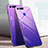 Huawei Honor View 20用ハイブリットバンパーケース プラスチック 鏡面 虹 グラデーション 勾配色 カバー H01 ファーウェイ 