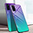 Huawei Honor View 30 5G用ハイブリットバンパーケース プラスチック 鏡面 虹 グラデーション 勾配色 カバー ファーウェイ 