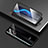 Huawei Honor X10 5G用ケース 高級感 手触り良い アルミメタル 製の金属製 360度 フルカバーバンパー 鏡面 カバー T03 ファーウェイ ブラック