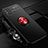 Huawei Honor X10 Max 5G用極薄ソフトケース シリコンケース 耐衝撃 全面保護 アンド指輪 マグネット式 バンパー T01 ファーウェイ レッド・ブラック