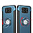 Huawei Mate 10用ハイブリットバンパーケース プラスチック アンド指輪 兼シリコーン ファーウェイ ネイビー
