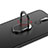 Huawei Mate 10 Lite用ハードケース プラスチック 質感もマット アンド指輪 A03 ファーウェイ ブラック