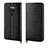 Huawei Mate 20用手帳型 レザーケース スタンド カバー L11 ファーウェイ ブラック