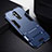 Huawei Mate 20 Lite用ハイブリットバンパーケース スタンド プラスチック 兼シリコーン カバー R01 ファーウェイ ネイビー