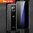 Huawei Mate 20 RS用シリコンケース ソフトタッチラバー レザー柄 Q01 ファーウェイ ブラック