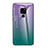 Huawei Mate 20 X 5G用ハイブリットバンパーケース プラスチック 鏡面 虹 グラデーション 勾配色 カバー H01 ファーウェイ パープル