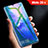 Huawei Mate 20 X 5G用強化ガラス フル液晶保護フィルム アンチグレア ブルーライト ファーウェイ ブラック