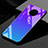 Huawei Mate 30用ハイブリットバンパーケース プラスチック 鏡面 虹 グラデーション 勾配色 カバー ファーウェイ ネイビー