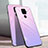 Huawei Mate 30 Lite用ハイブリットバンパーケース プラスチック 鏡面 虹 グラデーション 勾配色 カバー ファーウェイ ピンク