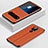 Huawei Mate 30 Lite用手帳型 レザーケース スタンド カバー ファーウェイ オレンジ