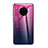 Huawei Mate 30 Pro用ハイブリットバンパーケース プラスチック 鏡面 虹 グラデーション 勾配色 カバー H01 ファーウェイ マルチカラー