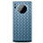 Huawei Mate 30E Pro 5G用シリコンケース ソフトタッチラバー レザー柄 カバー H01 ファーウェイ ブルー