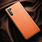 Huawei Mate 40 Lite 5G用ケース 高級感 手触り良いレザー柄 ファーウェイ オレンジ