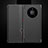 Huawei Mate 40 Pro用手帳型 レザーケース スタンド カバー F01 ファーウェイ ブラック