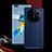 Huawei Mate 40 Pro+ Plus用ハイブリットバンパーケース プラスチック 兼シリコーン カバー 前面と背面 360度 フル R01 ファーウェイ ネイビー