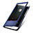 Huawei Mate 9用手帳型 レザーケース スタンド ファーウェイ ネイビー