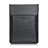 Huawei Matebook D14 (2020)用高品質ソフトレザーポーチバッグ ケース イヤホンを指したまま L03 ファーウェイ ブラック