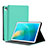 Huawei MatePad 10.8用手帳型 レザーケース スタンド カバー L03 ファーウェイ ライトグリーン