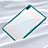 Huawei MatePad 5G 10.4用ハイブリットバンパーケース クリア透明 プラスチック 鏡面 カバー ファーウェイ シアン