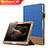 Huawei MediaPad M2 10.0 M2-A01 M2-A01W M2-A01L用手帳型 レザーケース スタンド L03 ファーウェイ ネイビー