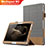 Huawei MediaPad M2 10.0 M2-A01 M2-A01W M2-A01L用手帳型 レザーケース スタンド L03 ファーウェイ グレー