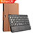 Huawei MediaPad M2 10.0 M2-A01 M2-A01W M2-A01L用手帳型 レザーケース スタンド アンド キーボード ファーウェイ ブラウン
