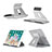 Huawei MediaPad M2 10.0 M2-A01 M2-A01W M2-A01L用スタンドタイプのタブレット クリップ式 フレキシブル仕様 K21 ファーウェイ シルバー