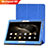 Huawei MediaPad M2 10.0 M2-A10L用手帳型 レザーケース スタンド カバー L01 ファーウェイ ネイビー