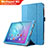 Huawei MediaPad M2 10.1 FDR-A03L FDR-A01W用手帳型 レザーケース スタンド L03 ファーウェイ ブルー