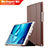 Huawei Mediapad M3 8.4 BTV-DL09 BTV-W09用手帳型 レザーケース スタンド ファーウェイ ブラウン