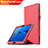 Huawei MediaPad M3 Lite 10.1 BAH-W09用手帳型 レザーケース スタンド ファーウェイ レッド