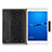 Huawei MediaPad M3 Lite 10.1 BAH-W09用手帳型 レザーケース スタンド アンド キーボード L02 ファーウェイ ブラック