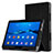 Huawei MediaPad M3 Lite用手帳型 レザーケース スタンド ファーウェイ ブラック