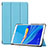 Huawei MediaPad M6 8.4用手帳型 レザーケース スタンド カバー ファーウェイ ブルー
