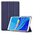 Huawei MediaPad M6 8.4用手帳型 レザーケース スタンド カバー ファーウェイ ネイビー