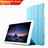 Huawei Mediapad T1 10 Pro T1-A21L T1-A23L用手帳型 レザーケース スタンド L02 ファーウェイ ブルー