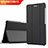 Huawei MediaPad T2 Pro 7.0 PLE-703L用手帳型 レザーケース スタンド ファーウェイ ブラック