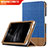 Huawei MediaPad T2 Pro 7.0 PLE-703L用手帳型 レザーケース スタンド L01 ファーウェイ ネイビー
